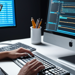 **

A person formulating a very specific question for an AI on a computer, perhaps for medical application. Focus on the clarity of the query and the concentration of the user.
**