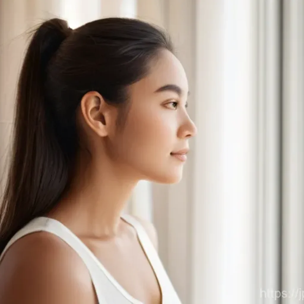 질의응답 세션에서 자주 묻는 질문 목록 - **Prompt 1: Serene Morning Skincare Ritual**
A young woman in her early twenties, with a fresh a...