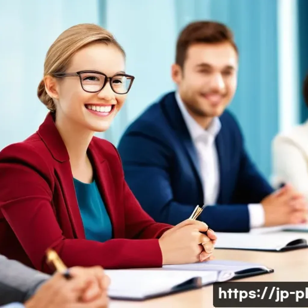 질의응답 세션에서의 대화 끌어내기 기술 - **Prompt 1: The Encouraging Facilitator and Engaged Participants**
A bright, well-lit seminar ro...